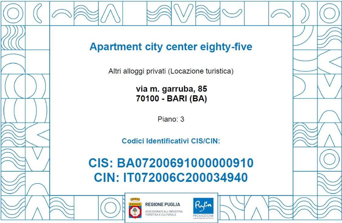 Apartment City Center Eighty-Five Bari Exterior foto